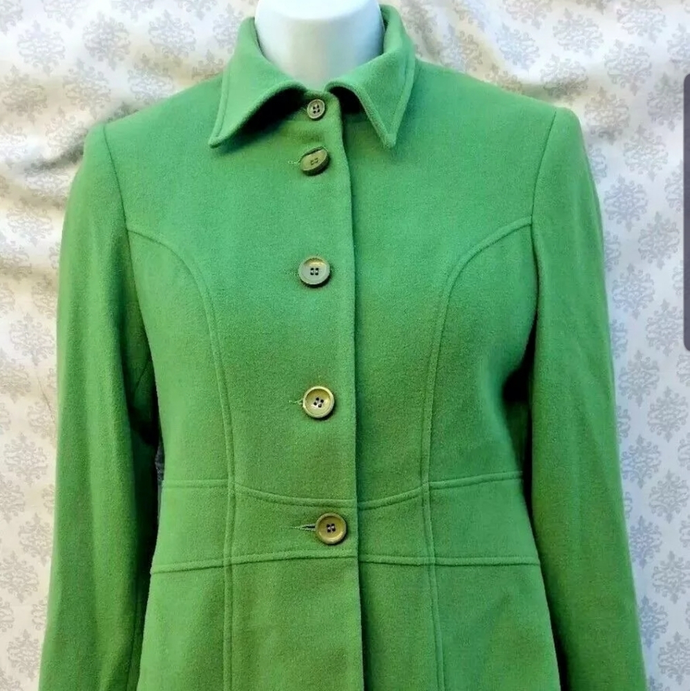 Louben Canada Cashmere Wool Blazer size 4 Green